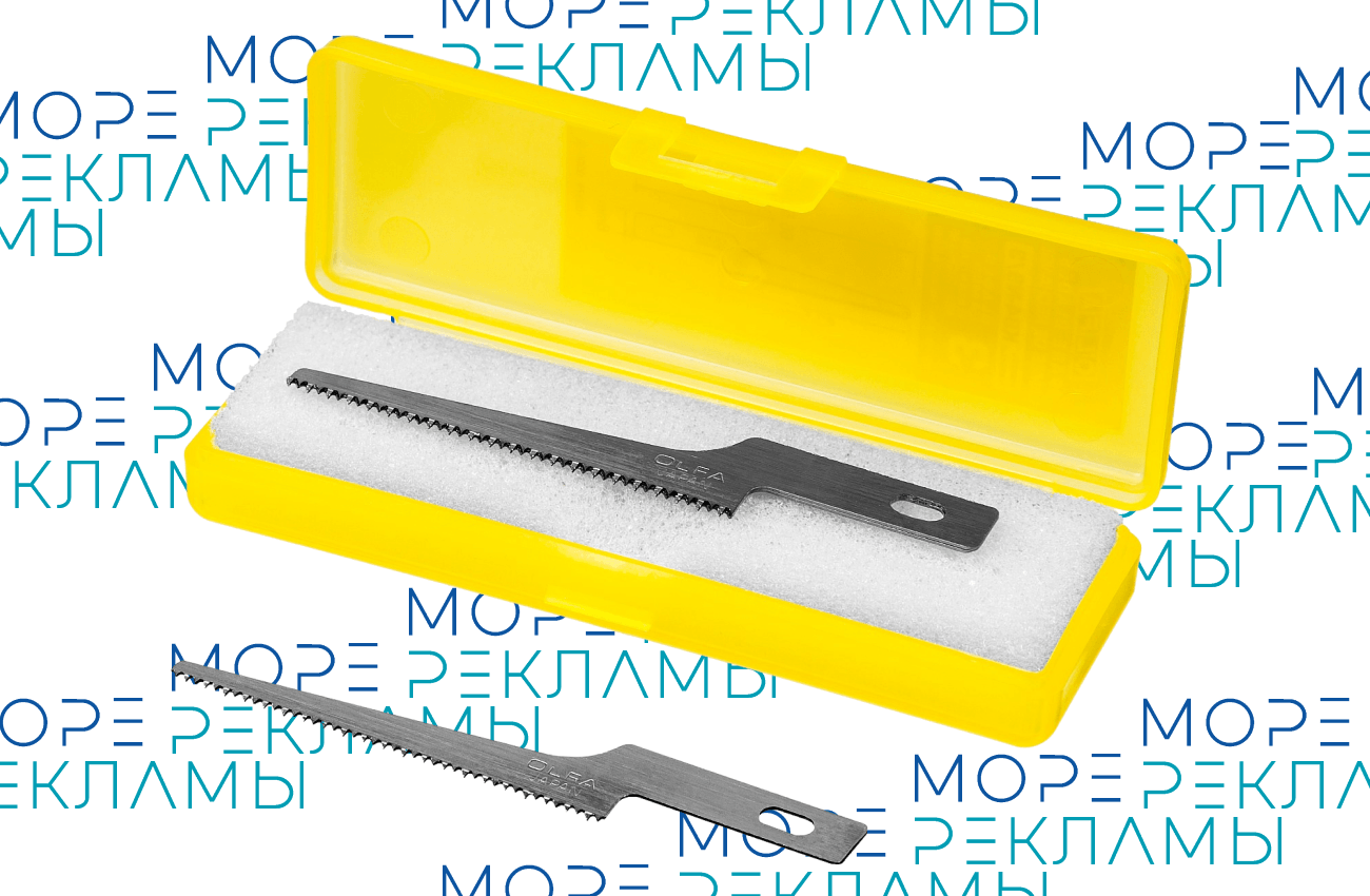 Картинка Лезвия пильные KB4-NS/3, 6 мм к ножу для художественных работ АК4 (3 шт. в уп.) - Море-рекламы