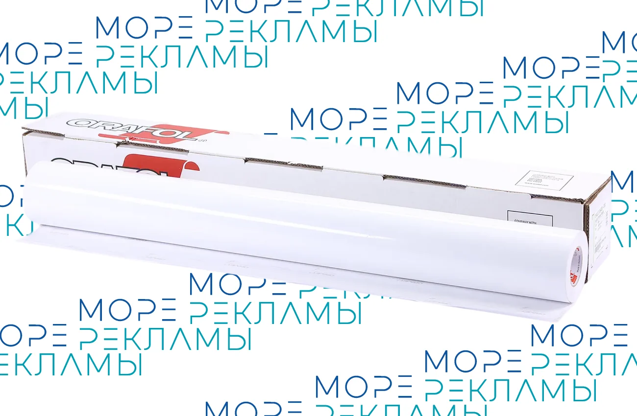 Картинка Пленка для сольвентной печати Orajet 3551 GRA (1,37 м), прозрачная глянцевая - Море-рекламы